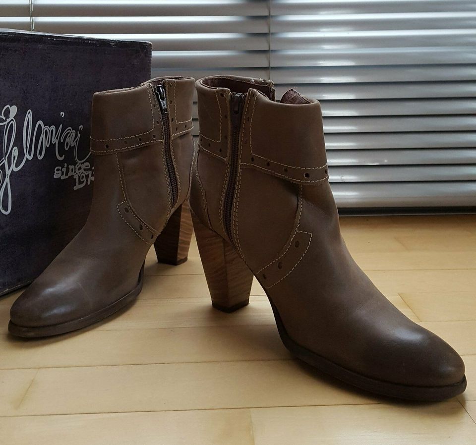 *FELMINI* ital. Echt Leder Stiefelette Taupe 39 NP139€ TOP! in Ingolstadt