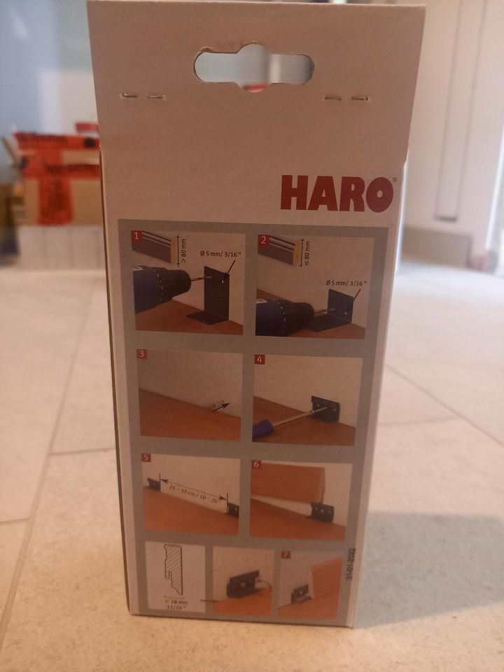 6+1 gratis HARO clips Stecksockelleisten, Boden, Parkett, Laminat in Gomaringen