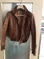 Leder Jacke gefüttert braun mit Taschen Innenstadt - Köln Altstadt Vorschau