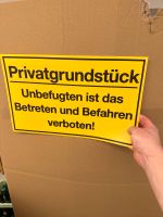 Kunststoffschild Privatgrundstück Rheinland-Pfalz - Simmern Vorschau