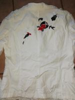 Weiße Jacke mit Rückenaplikation, Gr. 38 Sachsen - Lichtenau Vorschau