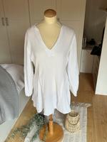 H&M Divided Kleid mit Bindegürtel weiß Musselin Gr.L Hessen - Borken Vorschau