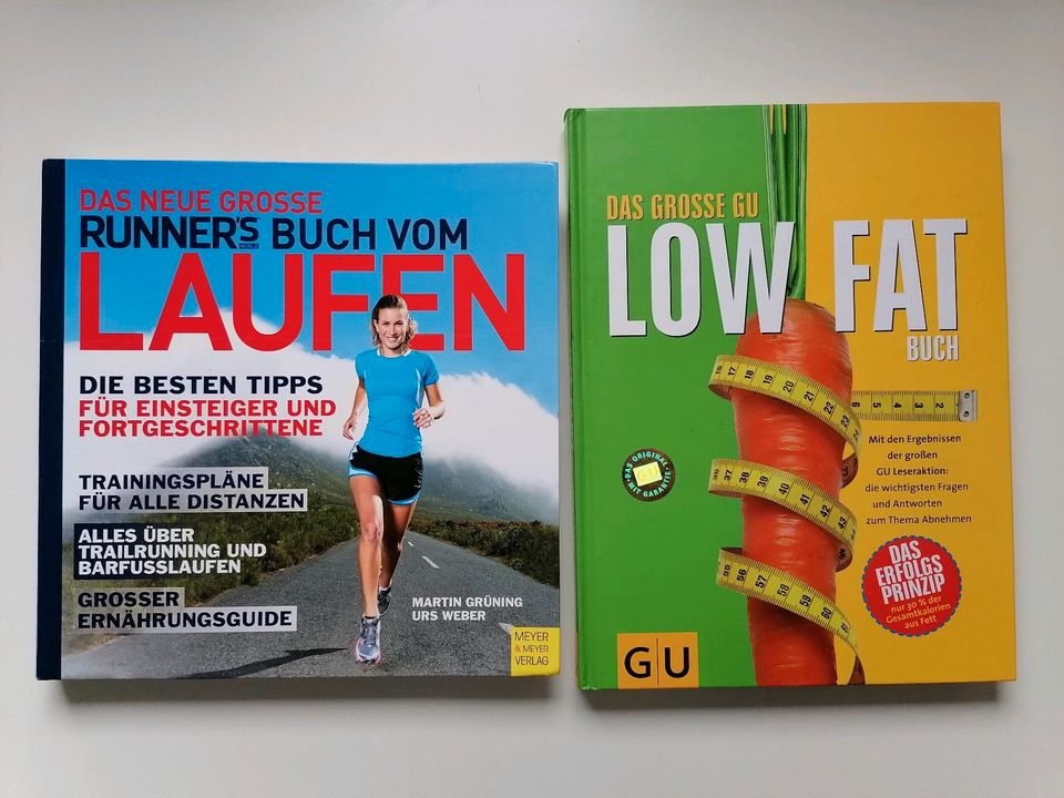 Runner's Buch vom LAUFEN + „Das große GU LOW FAT Buch“ in Kassel
