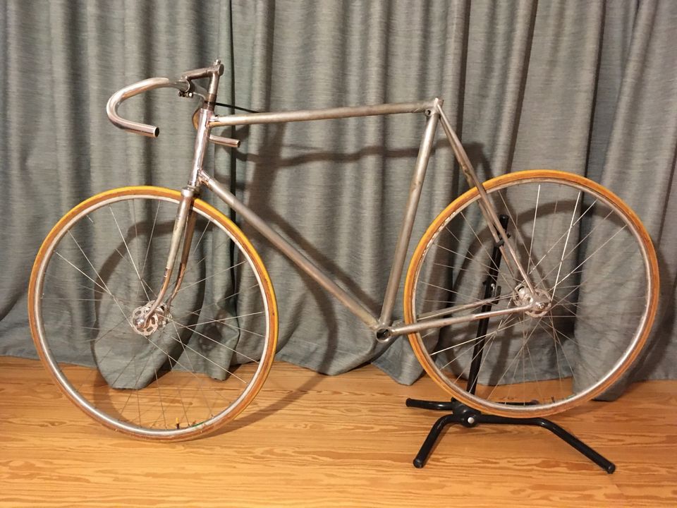 Legnano Pista Bahnrad Rahmen Fixie Track Campagnolo Nisi in Krempe