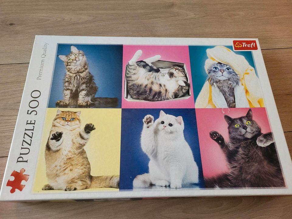 500 Teile Puzzle Katzen, Eiffelturm NEU in Köln