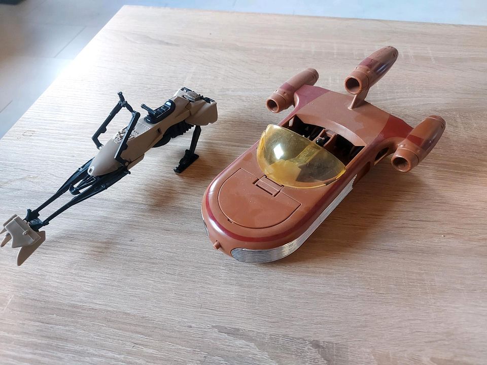 Landspeeder + Speederbike Vintage Star Wars 70er alt Sammlung in Hermeskeil