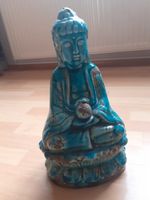 Buddha Statue aus Ton, Türkis / braun Hessen - Darmstadt Vorschau