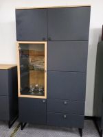 Highboard 85 cm Anthrazit Eisenfuss mit Balkeneiche Nordrhein-Westfalen - Heinsberg Vorschau