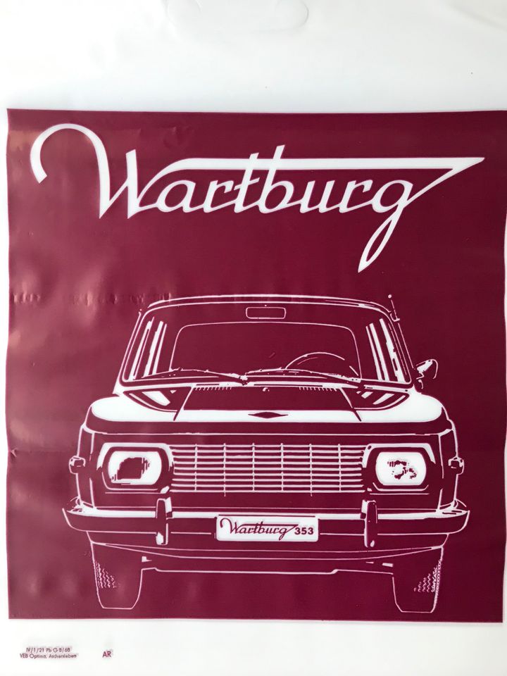 Wartburg 353 Plastiktüte neu, NOS, 1968, Tasche Tragetasche DDR in Duisburg