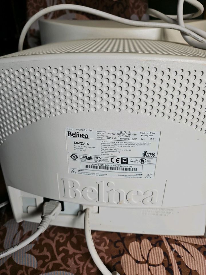 BELINEA 10 30 10 [17" CRT 70kHz Röhren Monitor funktioniert Kabel in Gunzenhausen