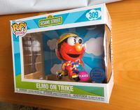 Funko Pop Nr 309 Sesame Street Elmo on Trike flocked Funko exklus Sachsen-Anhalt - Halle Vorschau