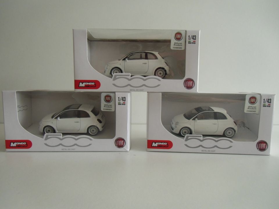 Fiat 500 Modellauto - Metallauto 1:43 - neu - 26 Stck vorhanden in Bremervörde