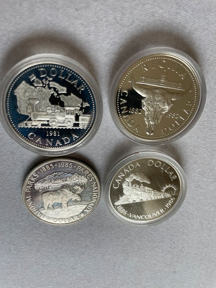Silbermünzen 1 Dollar Kanada in Fürstenfeldbruck