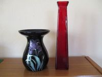 Glasvase Vase Glas rot schwarz Blumen je 4 und 7 Euro Bayern - Zeil Vorschau