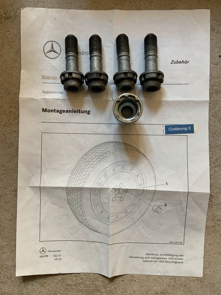 Mercedes Benz Radsicherung Typ siehe Foto in Urmitz