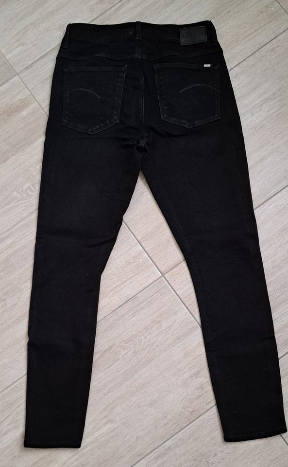 G-Star Jeans 3301 High Waist Skinny Schwarz W30 L30 in Sigmaringen