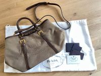 Prada Tasche Logo Jacquard Braun Crossover Stoff Schleife Bayern - Ingolstadt Vorschau