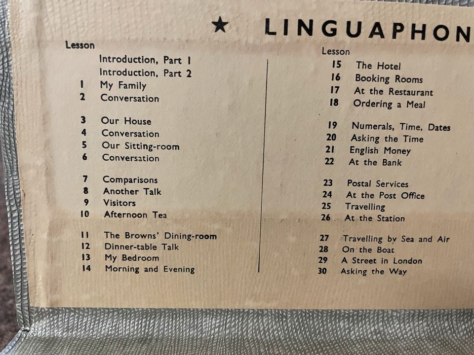 Linguaphone englisch 1960er midcentury für Vintage Fans in Köln