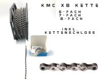 KMC X8 Kette 6-fach 7-fach 8-fach Fahrradkette Kettenschloss NEU Lindenthal - Köln Sülz Vorschau