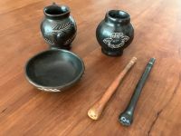 Mate Tee Set Kanne Schüssel Bombilla Deko Antik Vintage aus Chile Hessen - Bad Vilbel Vorschau