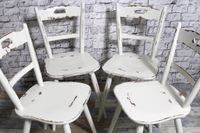 4x weiße Shabby Stühle Holzstühle Küchenstühle Vintage 249 €* VB Kr. Passau - Passau Vorschau