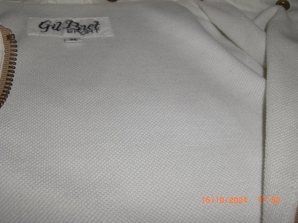 Fitness-Sport-Wanderjacke, Gr. 36, Marke: Gil Bret, weiss-braun in Landshut