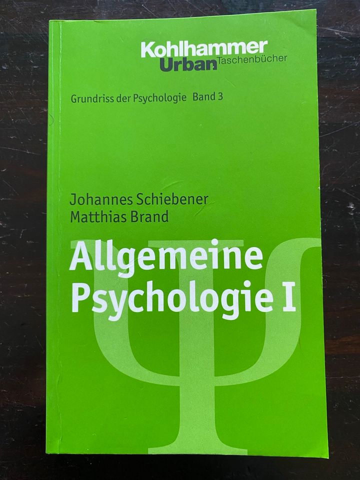 Allgemeine Psychologie I, Schiebener & Brand in Rheinberg