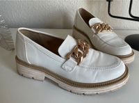 Neuw. Loafer Slipper Gr. 39 Echtleder weiß Saarland - Schmelz Vorschau