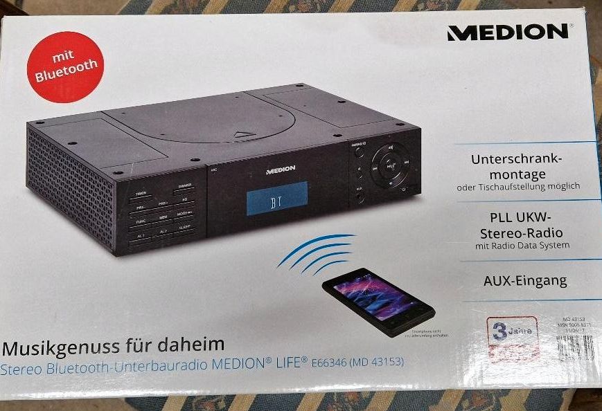 Medion Unterbauradio mit Bluetooth in Warendorf