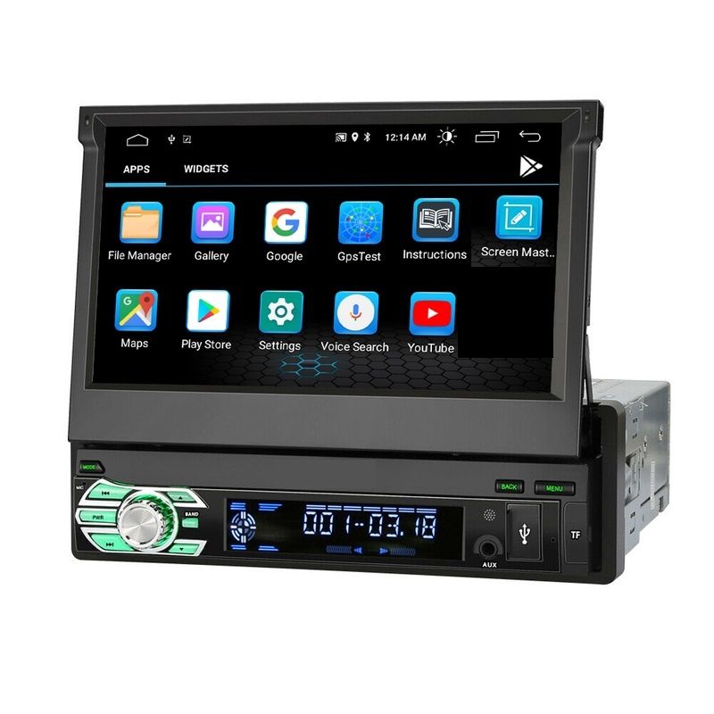 1 Din 7"Touchscreen Android Autoradio Navigation 3D GPS  USB Blue in Neuss