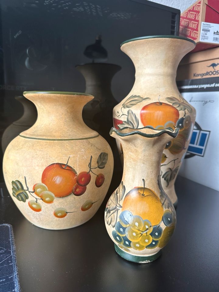 Vasen Vintage Stillleben Obst Set 3 Stück in Dresden