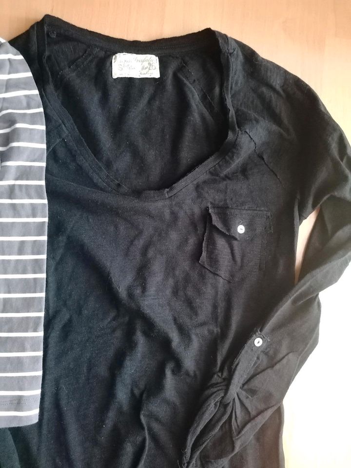 Shirt LG Arm grau schwarz Größe S Zara/h&m in Erfurt