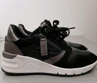 TAMARIS Sneaker Low Gr.37 Schwarz Silber Bayern - Kumhausen Vorschau