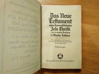 Neues Testament und Psalmen - Deutsche Übersetzung M. Luther 1952 Baden-Württemberg - Rottweil Vorschau