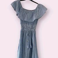 Zara blaues Nadelstreifenkleid Größe L Bonn - Beuel Vorschau