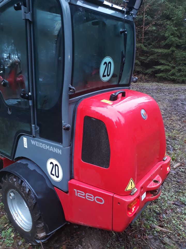 Weidemann 1280 Hoflader Bj.15 Großer Motor 24,4KW Radlader Wacker in Schwäbisch Hall