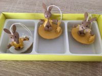 Ostern 3 Hasen sitzend auf halbe Eier Dekoration Aufhängen Essen - Huttrop Vorschau