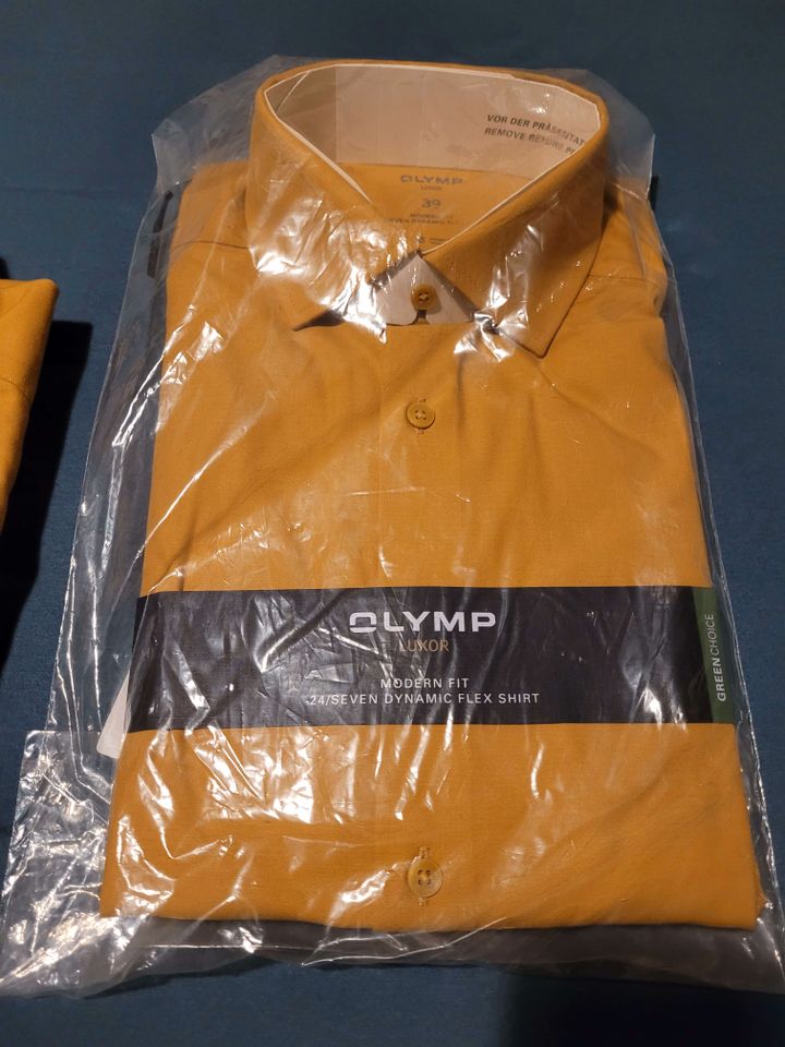 Olymp Luxor Herren Hemd Modern Fit gr. 39 mais gelb ungetragen in Chemnitz