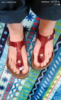 Birkenstock Sandale Gizeh Größe 39 Rot Glitzer normale Weite Hannover - Herrenhausen-Stöcken Vorschau
