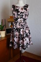 Elegantes Kleid Gr 42 LADY VINTAGE Tea-Dress braun rosé Hessen - Lahnau Vorschau