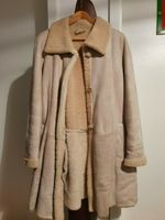 Damen Leder-Pelzmantel, sehr warm, beige/cremefarbend, Gr. M-L Brandenburg - Zeuthen Vorschau