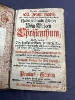 ANTIKES BUCH VON 1735 SECHS GEISTREICHE BÜCHER WAHRES CHRISTENTUM - Versand kostenlos - Wir sind für Sie da lokal in 86830 Schwabmünchen oder online ARTHOME24 Bayern - Schwabmünchen Vorschau