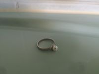 Ring, silber mit weißer Perle Sachsen - Flöha  Vorschau