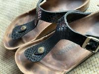 Birkenstock Gr. 38 Zehentrenner, Schwarz Frankfurt am Main - Harheim Vorschau