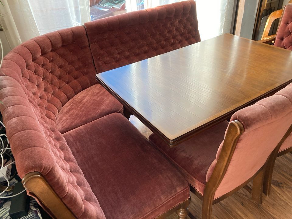 Eckbank Sitzgruppe 3 Stühle inkl Tisch Retro Vintage Mid Century in Freudenberg (Oberpfalz)