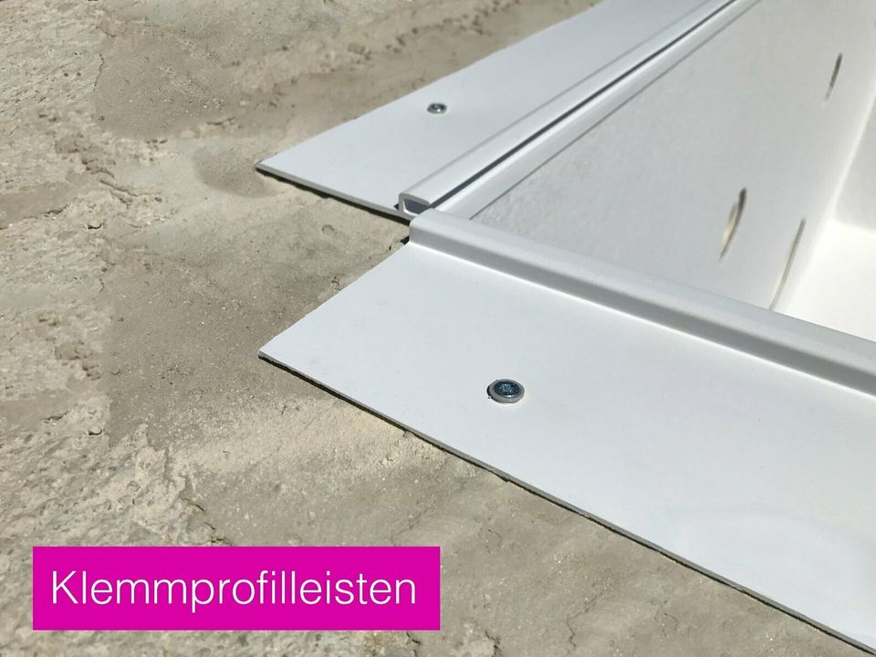 Styropor Pool 700x350x150 EPS30 mit Ecktreppe Variofit  58 cm in Alzenau