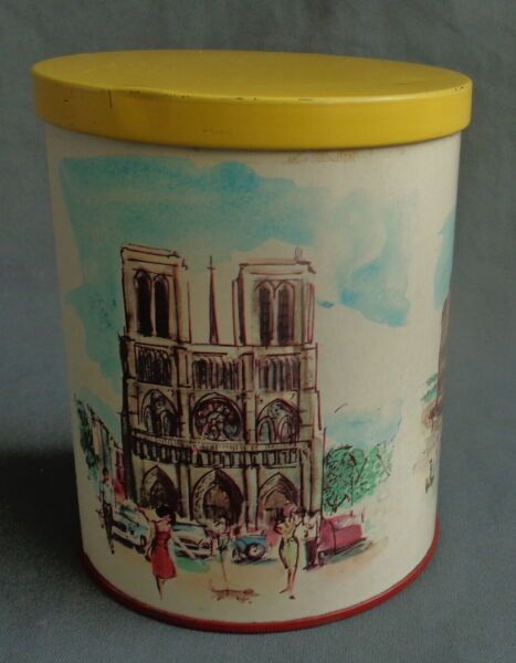 Notre Dame Colosseum 50er Jahre Vintage Dose H15,5xO12cm in Herne