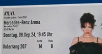 Ayliva Ticket Berlin 08.09.2024  Unterrang 207 Reihe 14 Niedersachsen - Zetel Vorschau