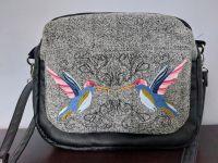 HANDMADE Handtasche Schultertasche Kolibri Tweed  vegan Leder Nordrhein-Westfalen - Bocholt Vorschau