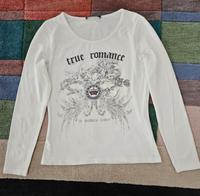 Shirt Luisa Cerano Gr. 36 weiß/blau guter Zustand Hessen - Ahnatal Vorschau